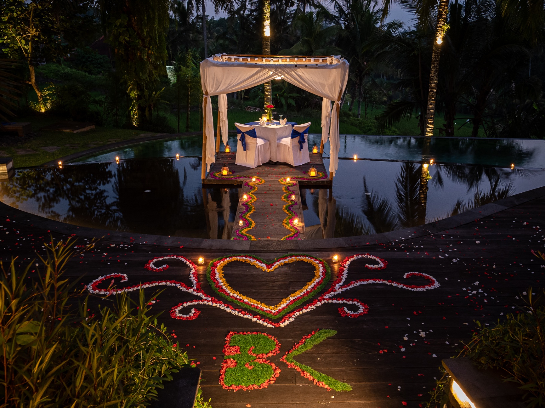 Romantic Candle Light Dinner at Blue Karma Dijiwa Ubud (Couple Only)