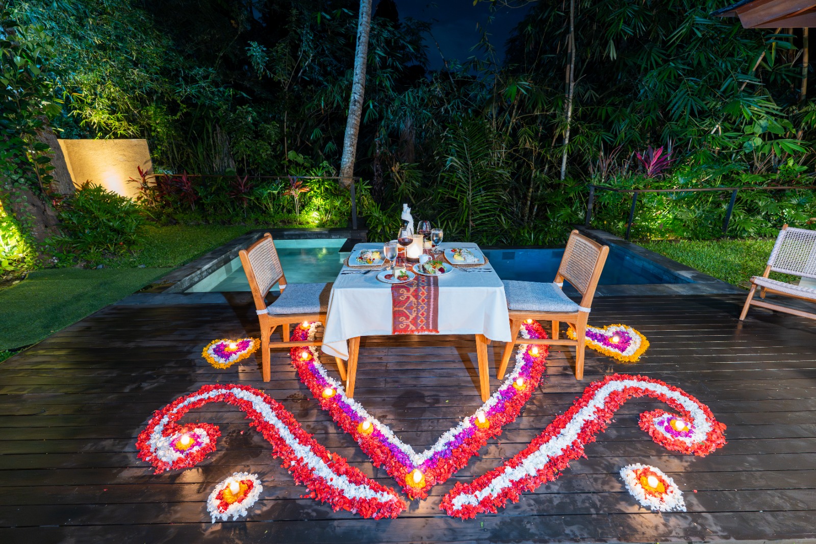 Samkhya Villas — Romantic Candle Light Dinner