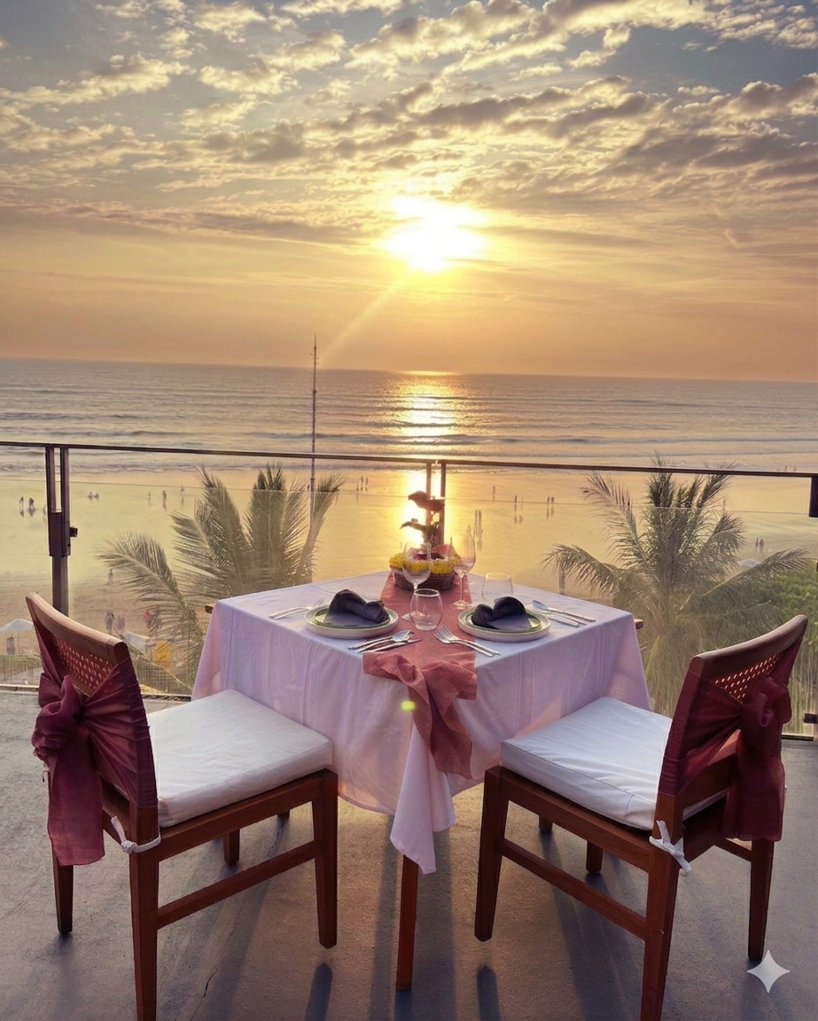 Indian Romantic Dinner at Moonlite, Grand Seminyak (Couple Only)