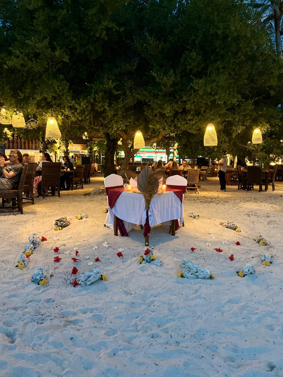 Aston Gili Sunset Beach Resort — Romantic Candle Light Dinner