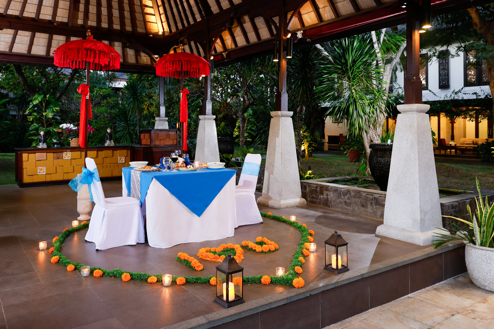 Rama Beach — Candle Light Dinner by the Pool