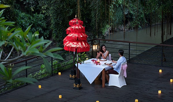 Sthala Ubud — Romantic Candle Light Dinner